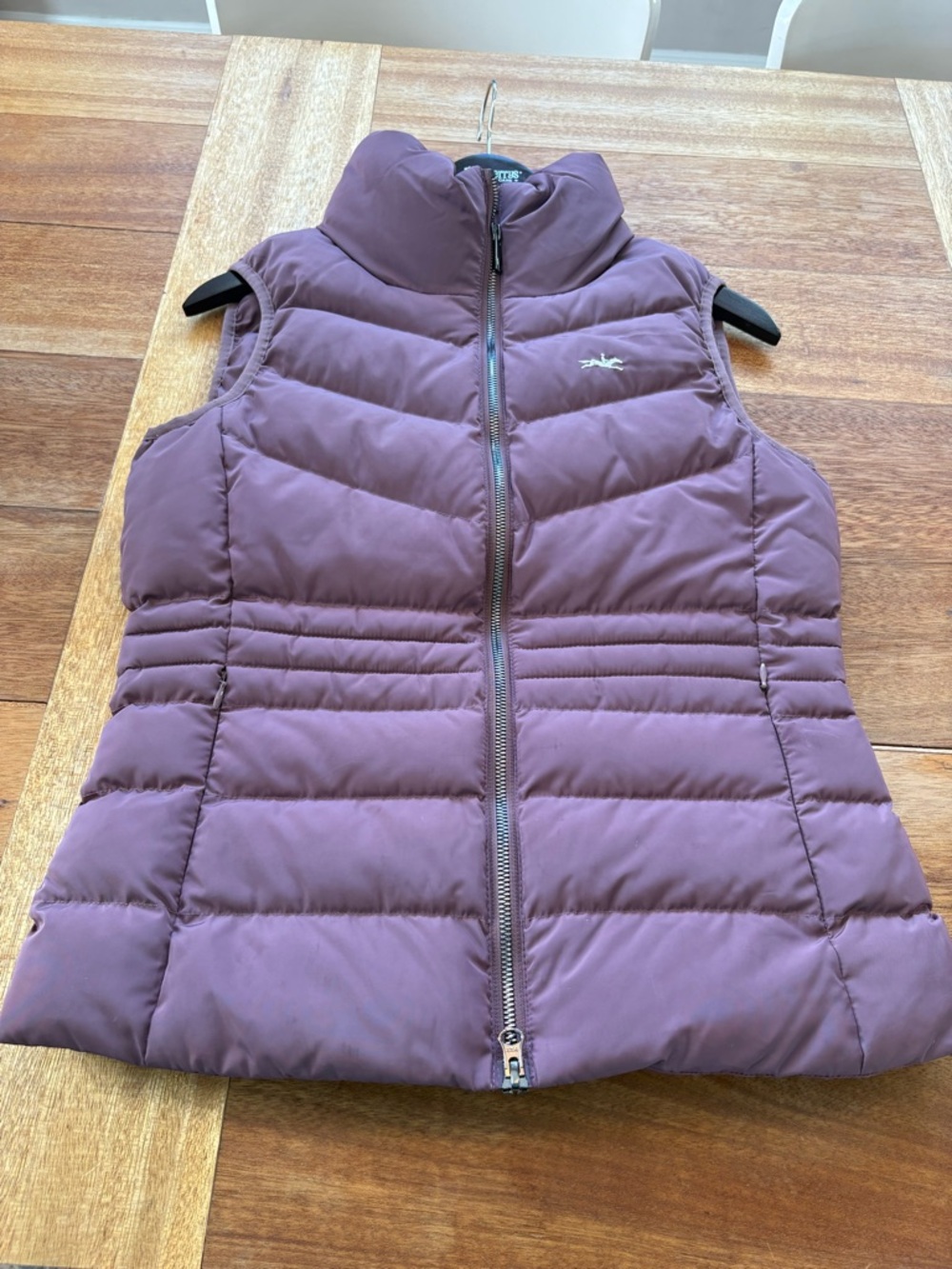 Schockemohle Purple Quilted Puffer Vest with Stand Collar